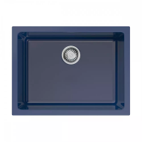 Гранитная мойка Omoikiri Okinoshima 61-U/I-IB Glossy Natceramic/indigo blue глянцевый