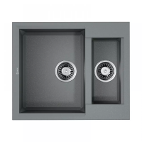 Гранитная мойка Omoikiri Sakaime 60-2-GR Tetogranit/leningrad grey