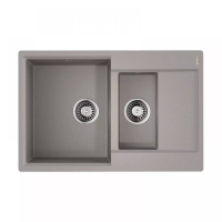Гранитная мойка Omoikiri Daisen 78-2-GR Artgranit/leningrad grey