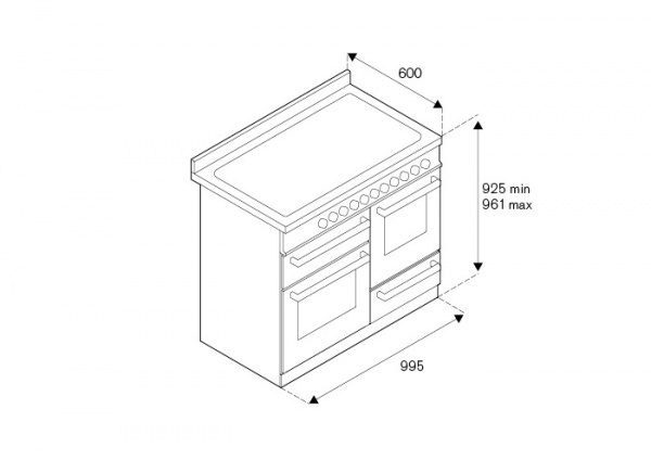 Центр варочный Bertazzoni PRO106L3ENET