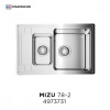 Металлическая мойка Omoikiri Mizu 78-2-IN нерж. сталь/нержавеющая сталь