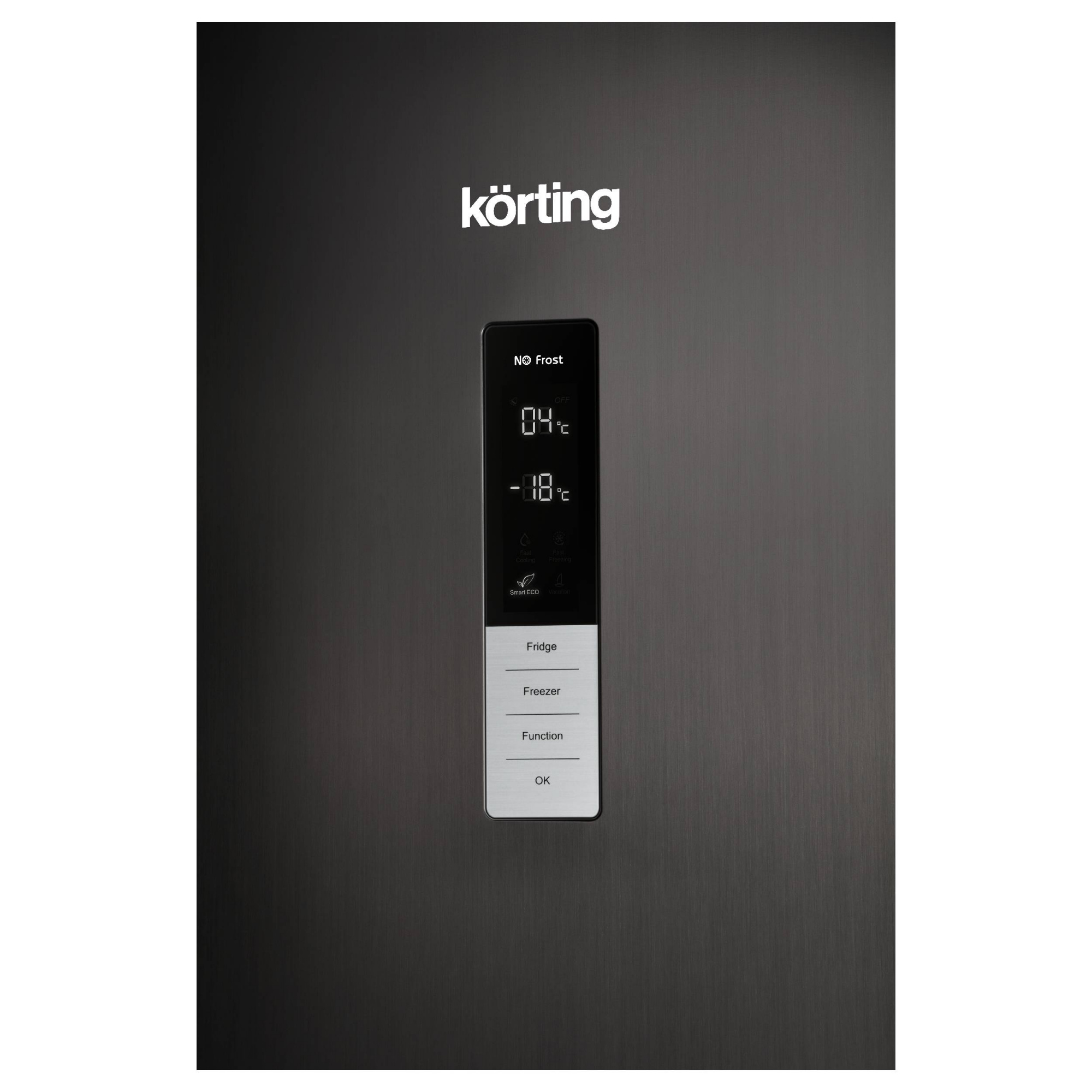 Холодильник с нижней морозилкой Korting KNFC 62370 XN