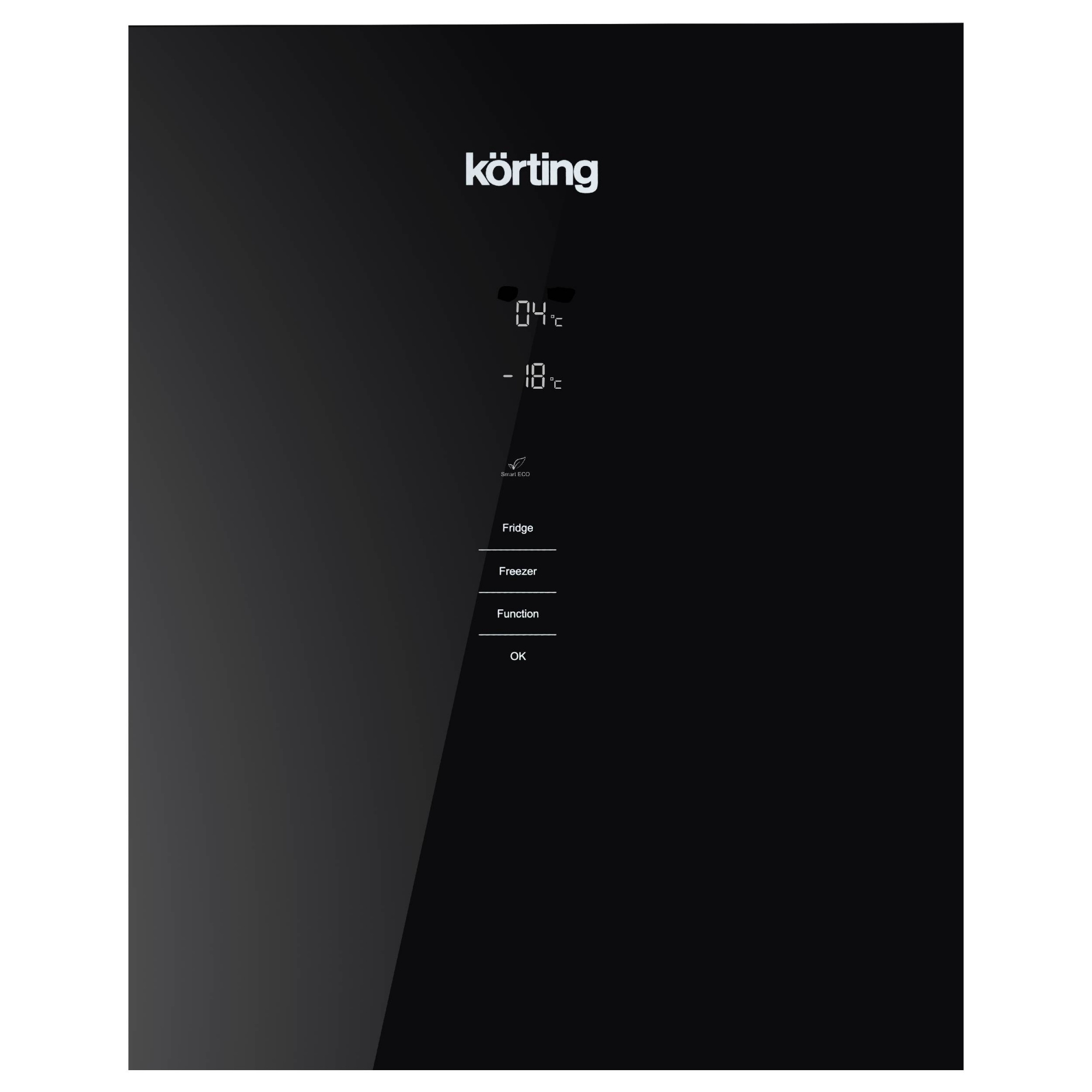 Холодильник с нижней морозилкой Korting KNFC61869GN