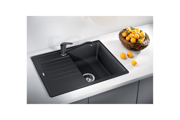 Гранитная мойка Blanсo ZIA 45 S Compact SILGRANIT PuraDur черный