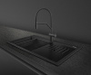 Гранитная мойка Smeg VSGX860MN