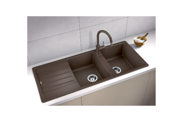 Гранитная мойка Blanсo LEGRA 8 S SILGRANIT кофе