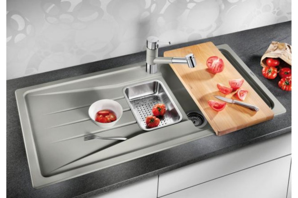 Гранитная мойка Blanсo SONA 6S SILGRANIT PuraDur антрацит