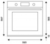 Электрический духовой шкаф Bertazzoni F6011PROVPTN/23