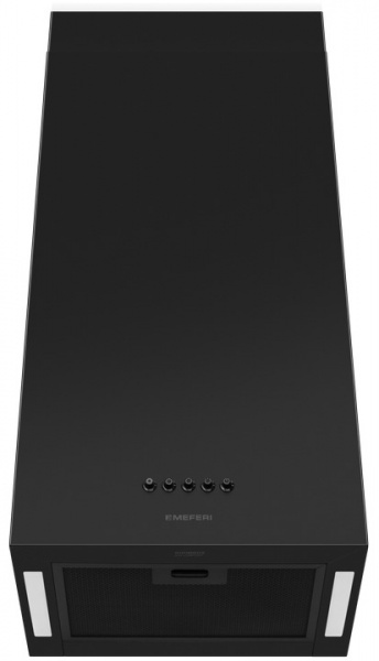 Вытяжка кухонная кубическая островная с инверторным мотором MEFERI ROOMBOX40BK ISLA COMFORT