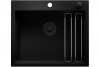 Гранитная мойка Blanсo ETAGON 6 Black Edition черный с черной отв.арм. InFino®
