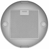 Вытяжка кухонная цилиндрическая островная MEFERI TUBE40IX ISLA COMFORT PLUS, 40 см, серая, производительность 1200 м3/ч, 5 скоростей, режимы отвод и рециркуляция, сенсорное управление, гарантия 3 года
