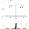 Гранитная мойка Omoikiri Bosen 80-2-GR Tetogranit/leningrad grey