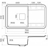 Гранитная мойка Omoikiri Tasogare 86-DC Artgranit/темный шоколад