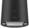 Вытяжка кухонная цилиндрическая островная MEFERI TUBE40BK ISLA COMFORT PLUS, 40 см, черная, производительность 1200 м3/ч, 5 скоростей, режимы отвод и рециркуляция, сенсорное управление, гарантия 3 года