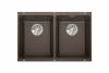 Гранитная мойка Blanсo SUBLINE 350/350-U SILGRANIT PuraDur кофе с отв.арм. InFino