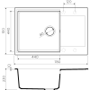 Гранитная мойка Omoikiri Daisen 78-LB-CA Artgranit/карамель