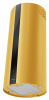 Вытяжка кухонная цилиндрическая островная MEFERI TUBE40GOLD ISLA COMFORT PLUS, 40 см, золотая, производительность 1200 м3/ч, 5 скоростей, режимы отвод и рециркуляция, сенсорное управление, гарантия 3 года
