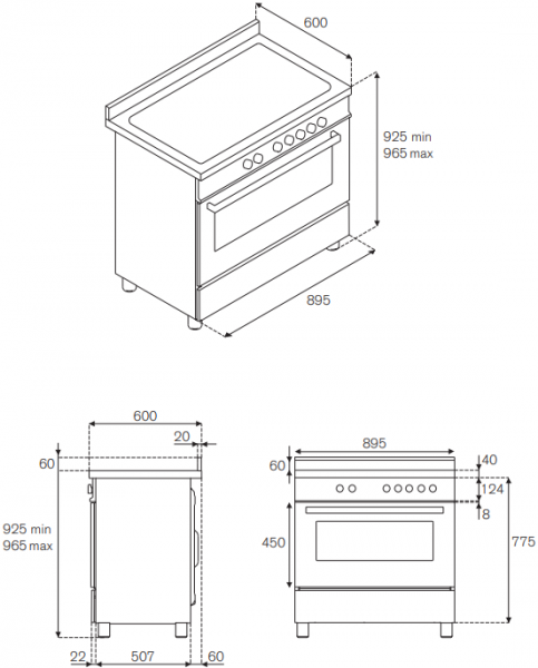 Центр варочный Bertazzoni PRO906MFESROT