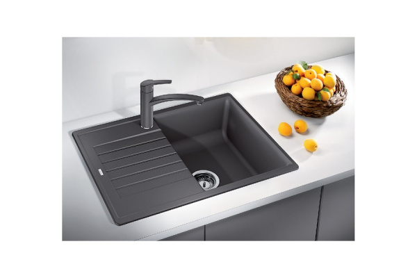 Гранитная мойка Blanсo ZIA 45 S Compact SILGRANIT PuraDur черный