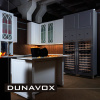 Шкаф винный встраиваемый Винный холодильник (шкаф) компрессорный Dunavox DX-74.230DВ