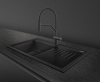 Гранитная мойка Smeg VSGX860MN