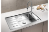 Металлическая мойка Blanсo ANDANO XL 6S-IF Compact нерж.сталь с зеркальной полировкой чаша слева
