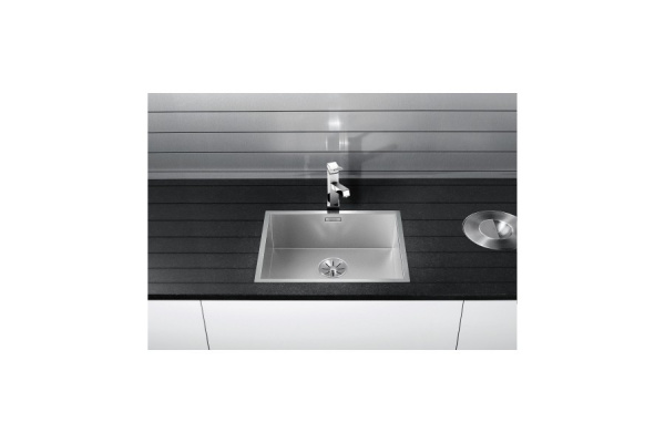 Гранитная мойка Blanсo ZEROX 500-IF нерж.сталь Dark Steel с отв. арм. InFino®
