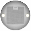 Вытяжка кухонная цилиндрическая островная MEFERI TUBE40IX ISLA COMFORT PLUS, 40 см, серая, производительность 1200 м3/ч, 5 скоростей, режимы отвод и рециркуляция, сенсорное управление, гарантия 3 года