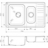 Металлическая мойка Omoikiri Sagami 79-2-IN нерж. сталь/нержавеющая сталь