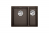 Гранитная мойка Blanсo SUBLINE 340/160-F SILGRANIT PuraDur  кофе с отв.арм. InFino