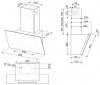 Наклонная вытяжка Smeg KICV90BL