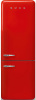 Холодильник с нижней морозилкой Smeg FAB38RRD