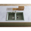 Керамическая мойка Omoikiri Kitagawa 86-2-WG Artceramic/wind green