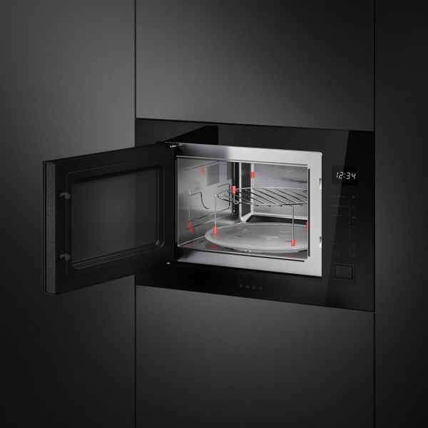 Печь микроволновая встраиваемая Smeg FMI225BI