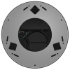 Вытяжка кухонная цилиндрическая островная MEFERI TUBE35BK ISLA ULTRA, 35 см, черная, производительность 1200 м3/ч, 3 скорости, низкий уровень шума, режимы отвод и рециркуляция, гарантия 3 года