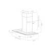 Т-образная вытяжка Elica FLAT GLASS IX/A/60