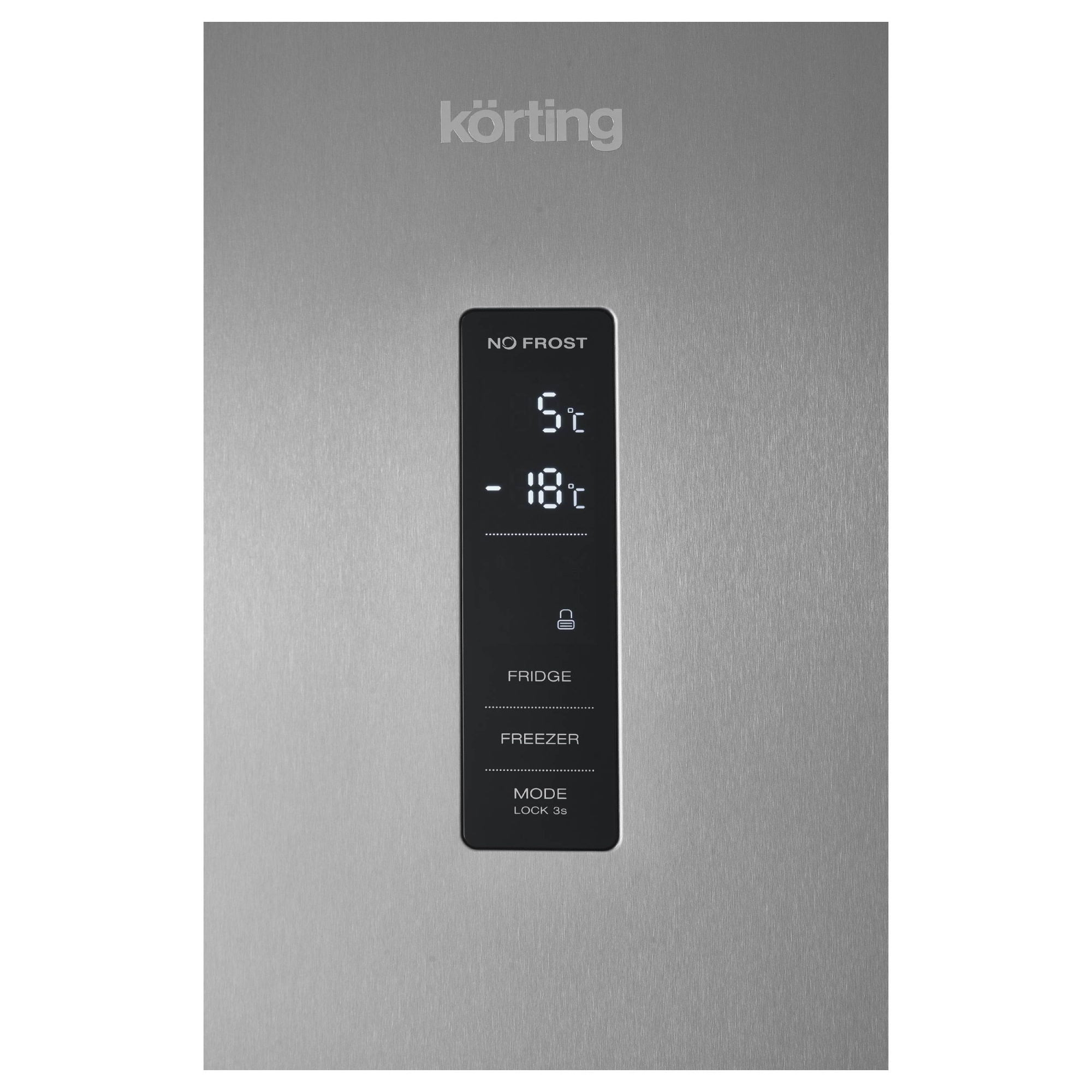 Холодильник с нижней морозилкой Korting KNFC 62980 X