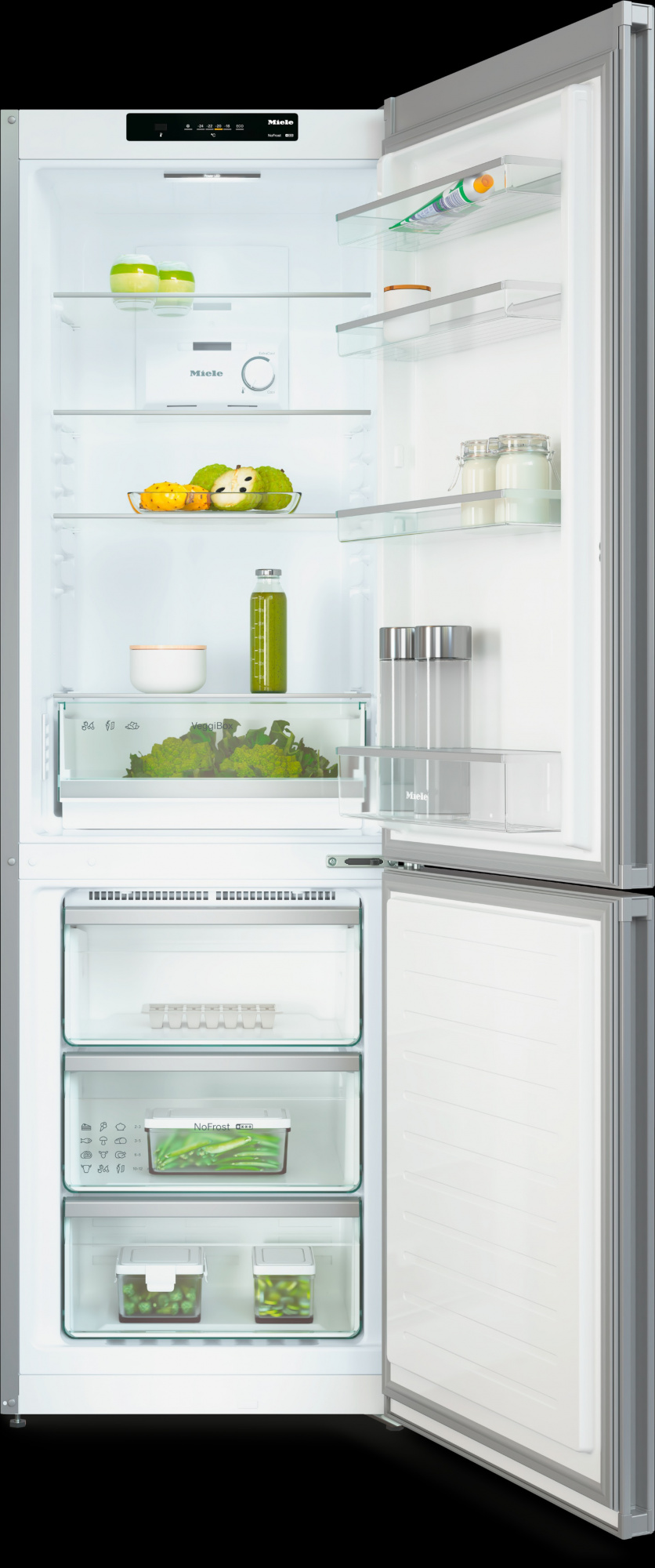 Холодильник с нижней морозилкой Miele KDN 4074 E Active Stainless steel look