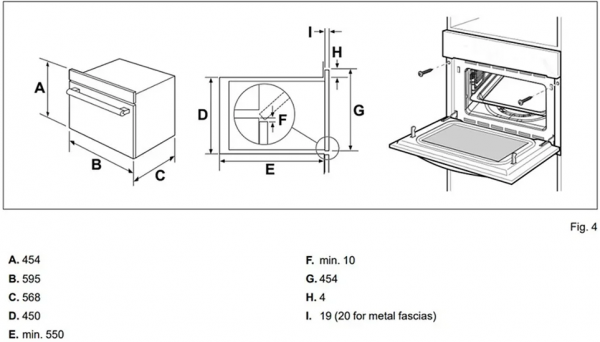 Печь микроволновая встраиваемая Bertazzoni FMOD4053MLB1