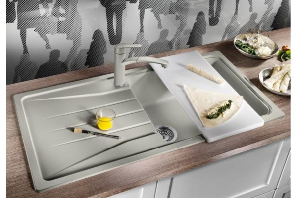 Гранитная мойка Blanсo SONA XL 6S SILGRANIT PuraDur серый беж