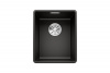 Гранитная мойка Blanсo SUBLINE 320-F SILGRANIT  черный с отв.арм. InFino