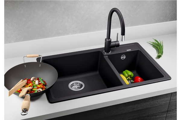 Гранитная мойка Blanсo LEGRA 8 SILGRANIT антрацит