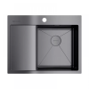 Металлическая мойка Omoikiri Akisame 65-R-GM нерж. сталь/вороненая сталь