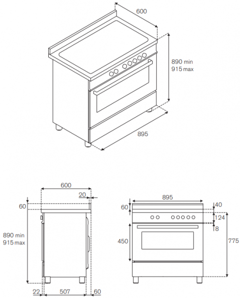 Центр варочный Bertazzoni PRO906MFESXE