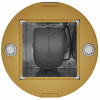 Вытяжка кухонная цилиндрическая островная MEFERI TUBE40GOLD ISLA COMFORT PLUS, 40 см, золотая, производительность 1200 м3/ч, 5 скоростей, режимы отвод и рециркуляция, сенсорное управление, гарантия 3 года